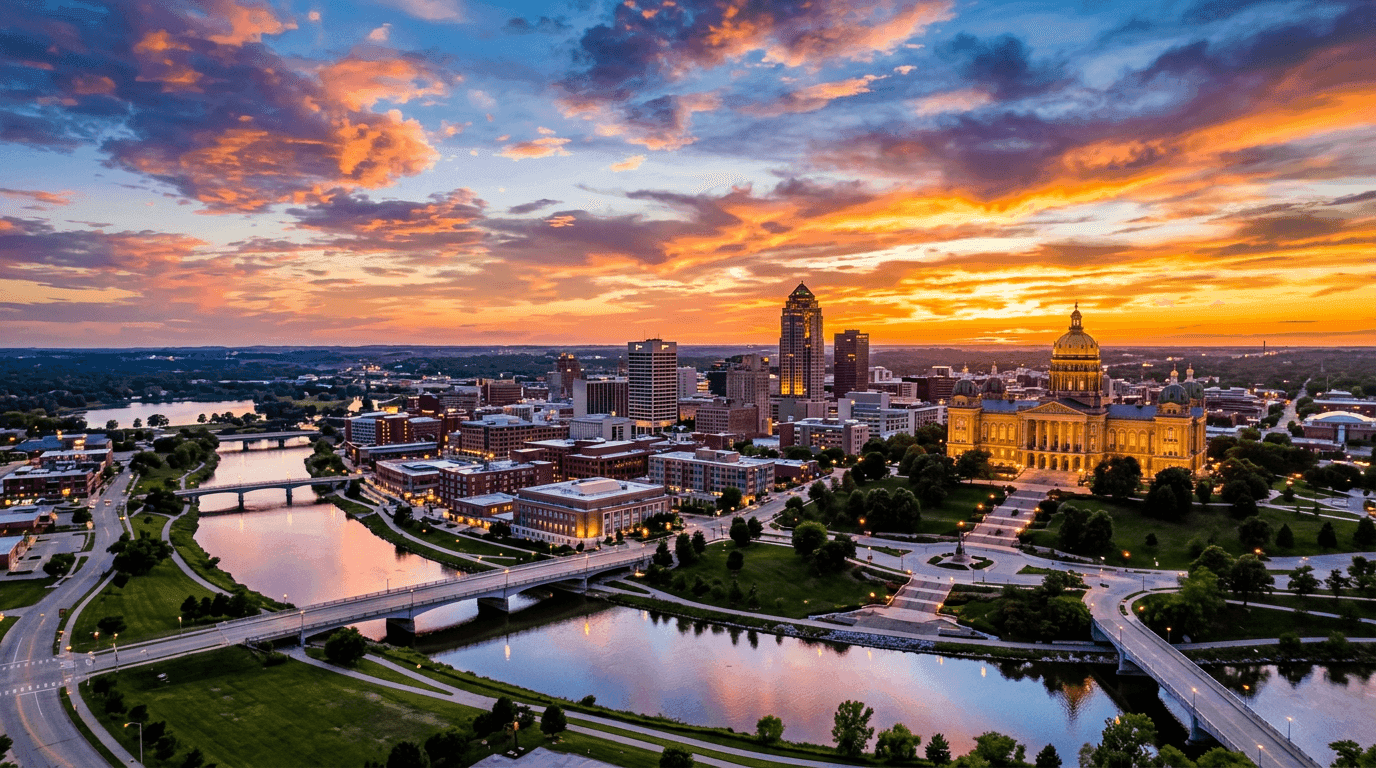 Flight deal: Philadelphia to Des Moines for EUR76 (save 60%)