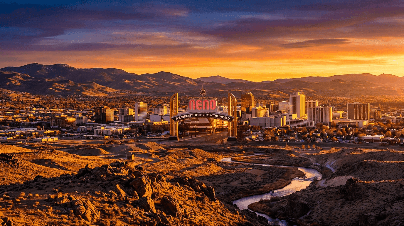 Flight deal: Enfield to Reno for EUR280 (save 42%)