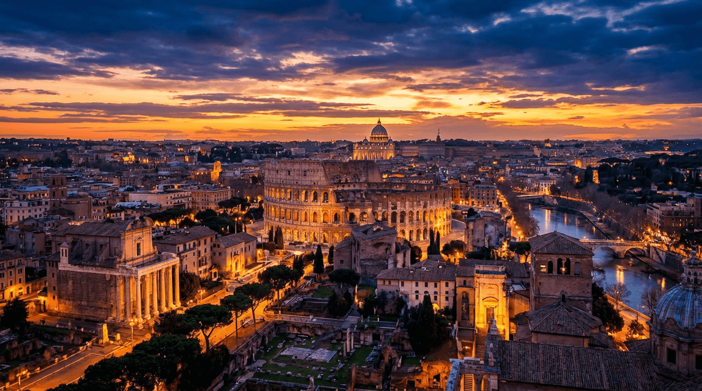 Flight deal: YQQ to Rome for EUR513 (save 59%)