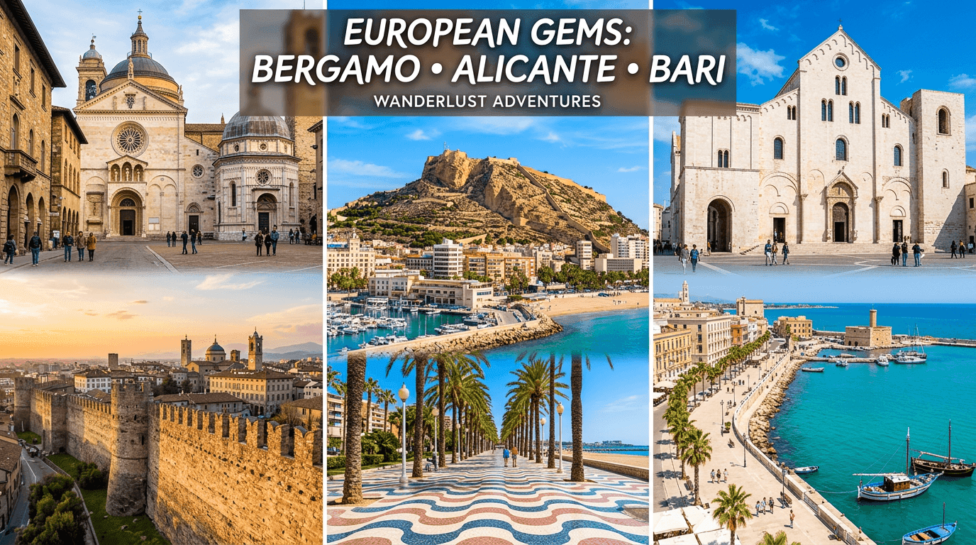 Multi-city trip: Bergamo, Alicante, Bari