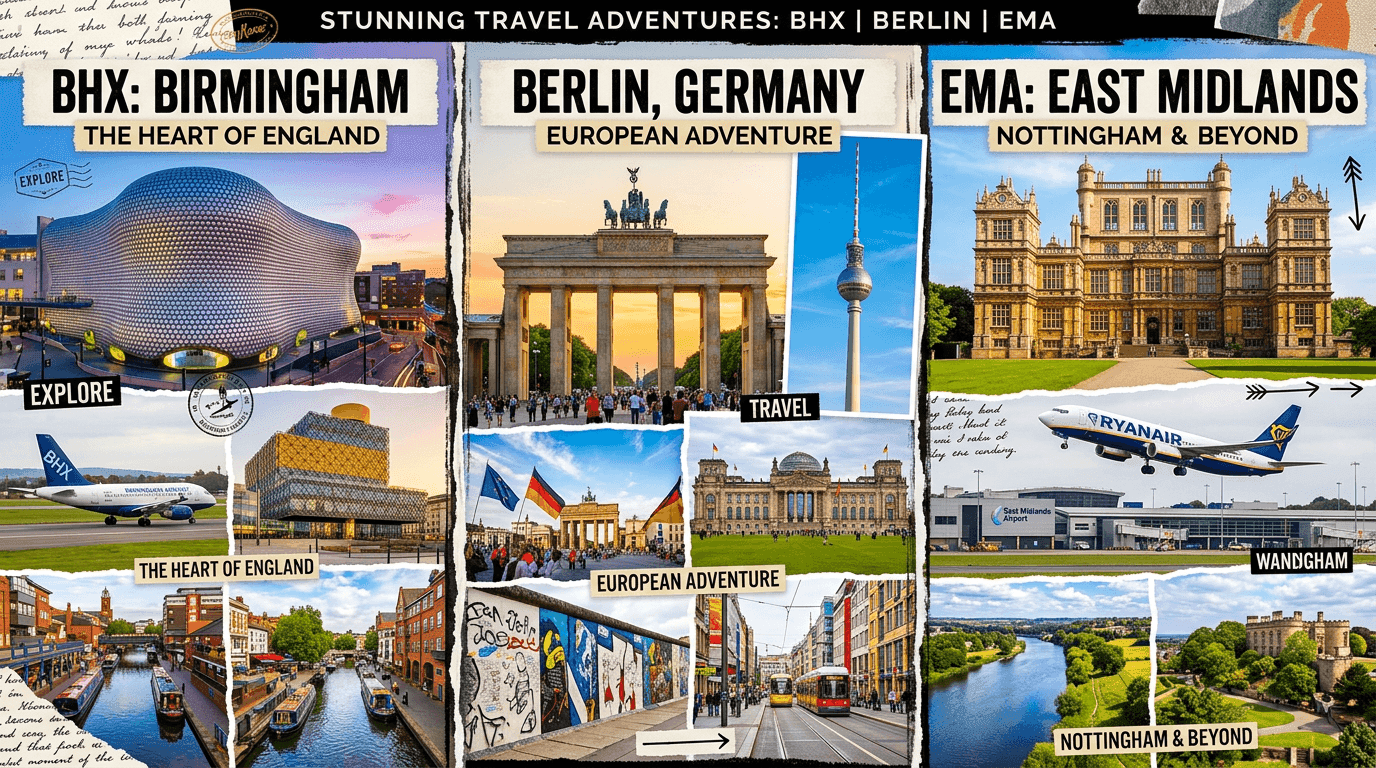 Multi-city trip: BHX, Berlin, EMA