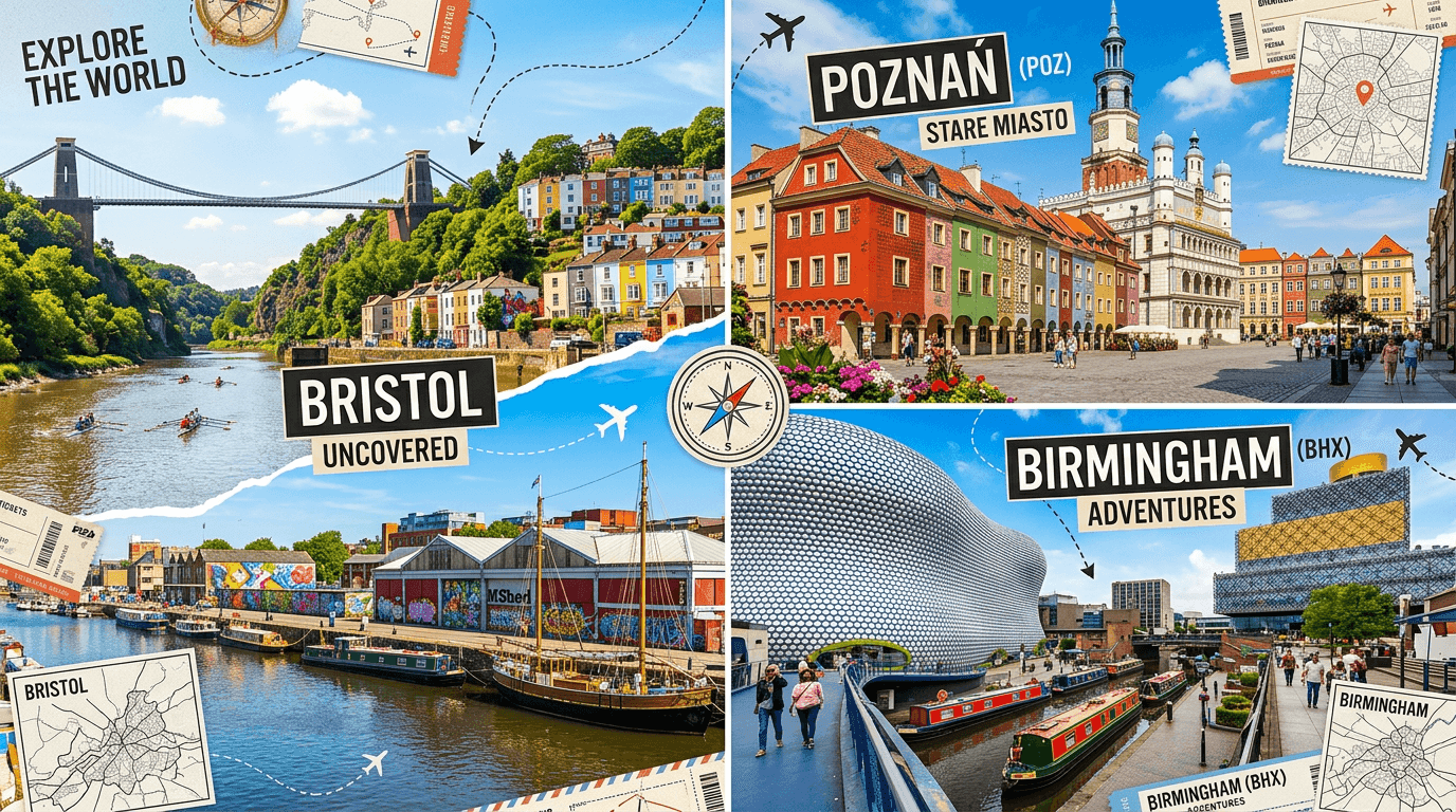 Multi-city trip: Bristol, POZ, BHX