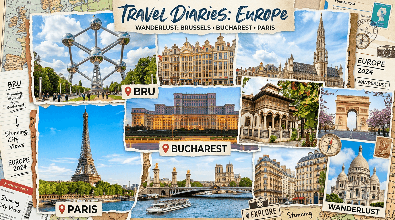 Multi-city trip: BRU, Bucharest, Paris