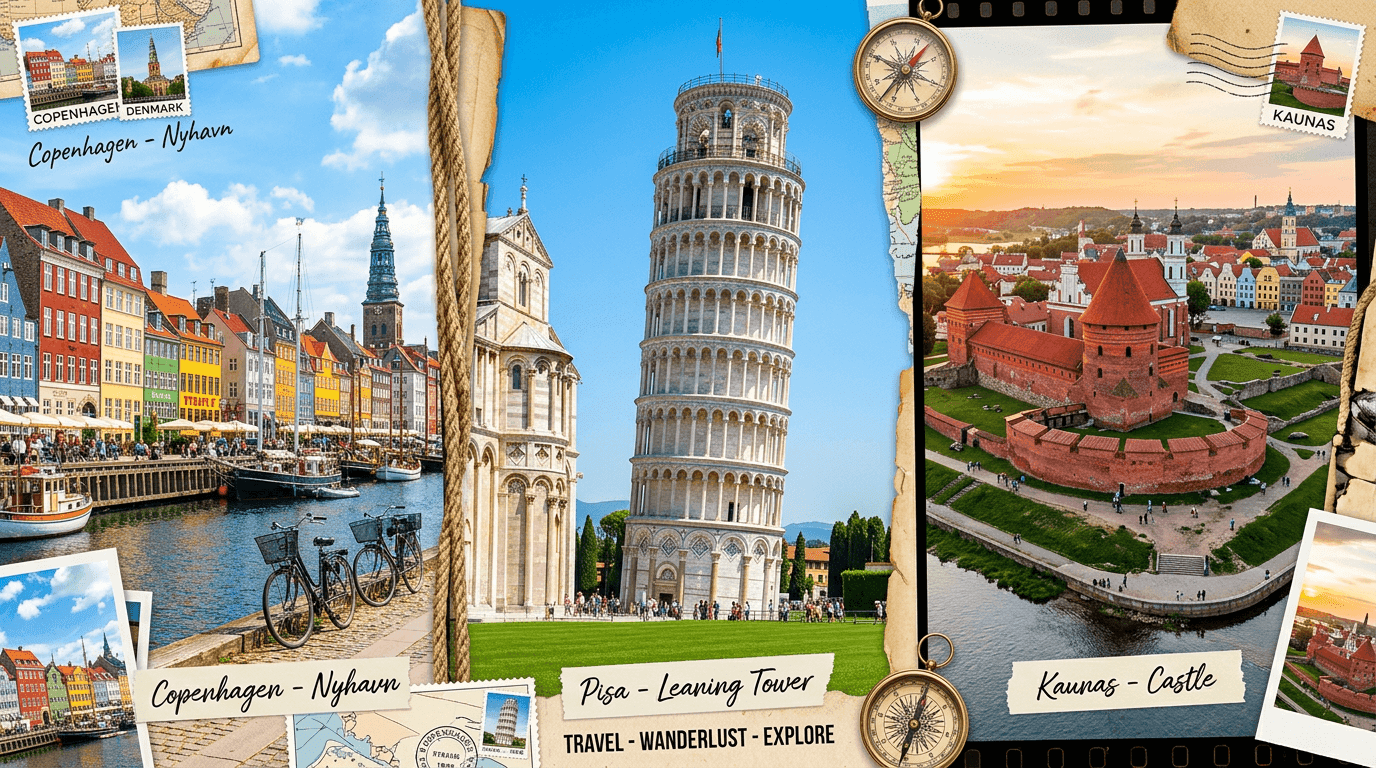 Multi-city trip: Copenhagen, PSA, Kaunas