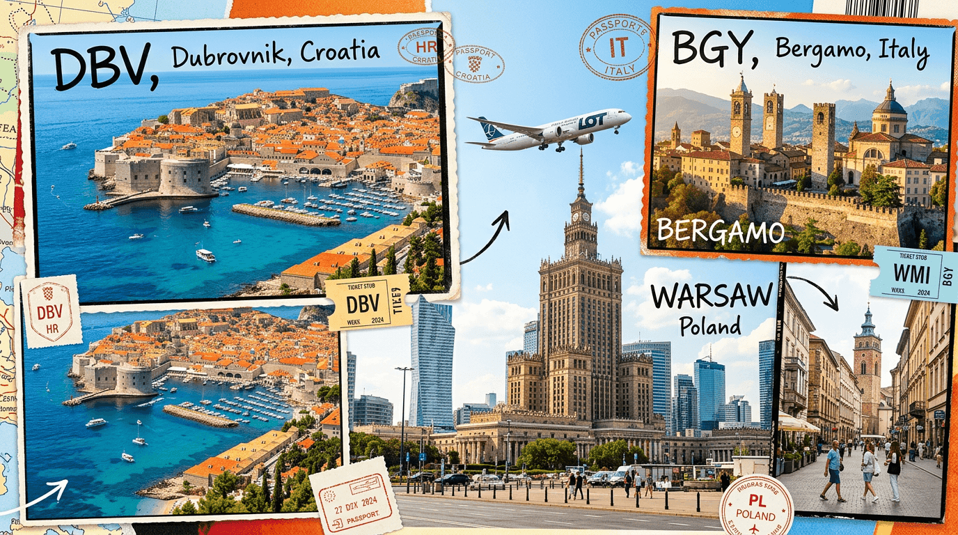 Multi-city trip: DBV, Bergamo, WMI