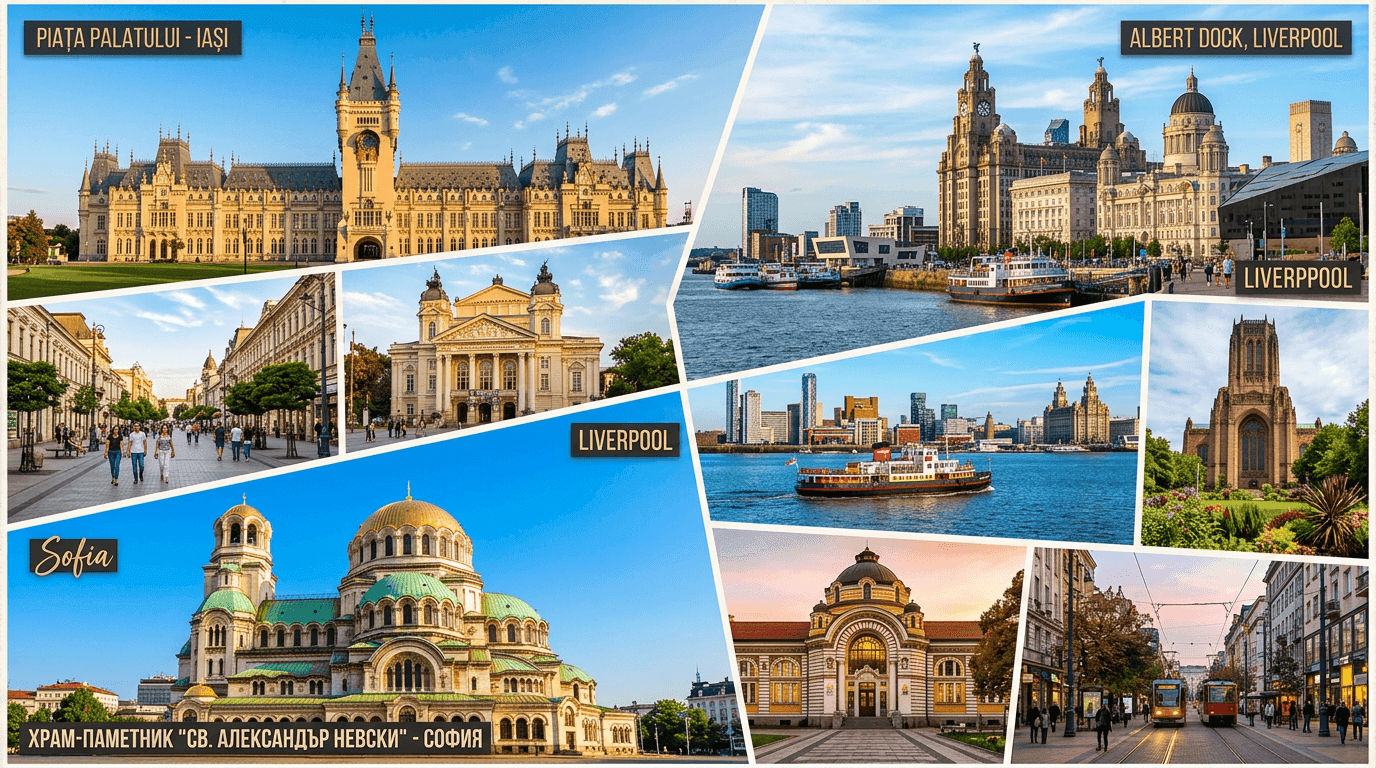Multi-city trip: IAS, Liverpool, Sofia
