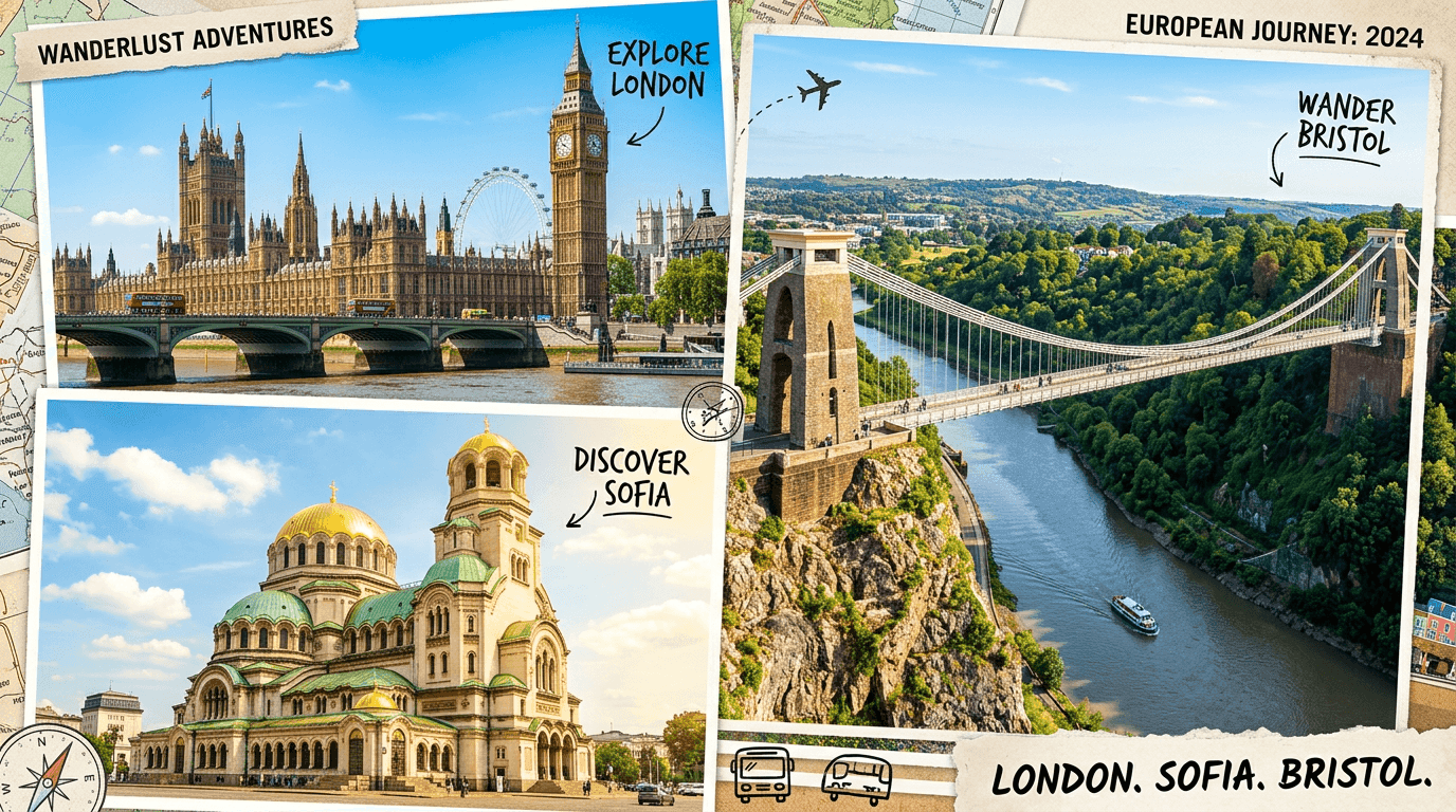 Multi-city trip: London, Sofia, Bristol