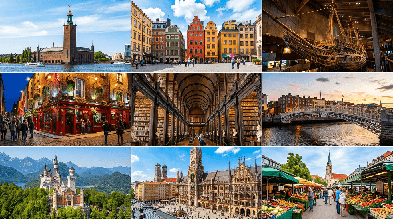 Multi-city trip: Stockholm, Dublin, FMM