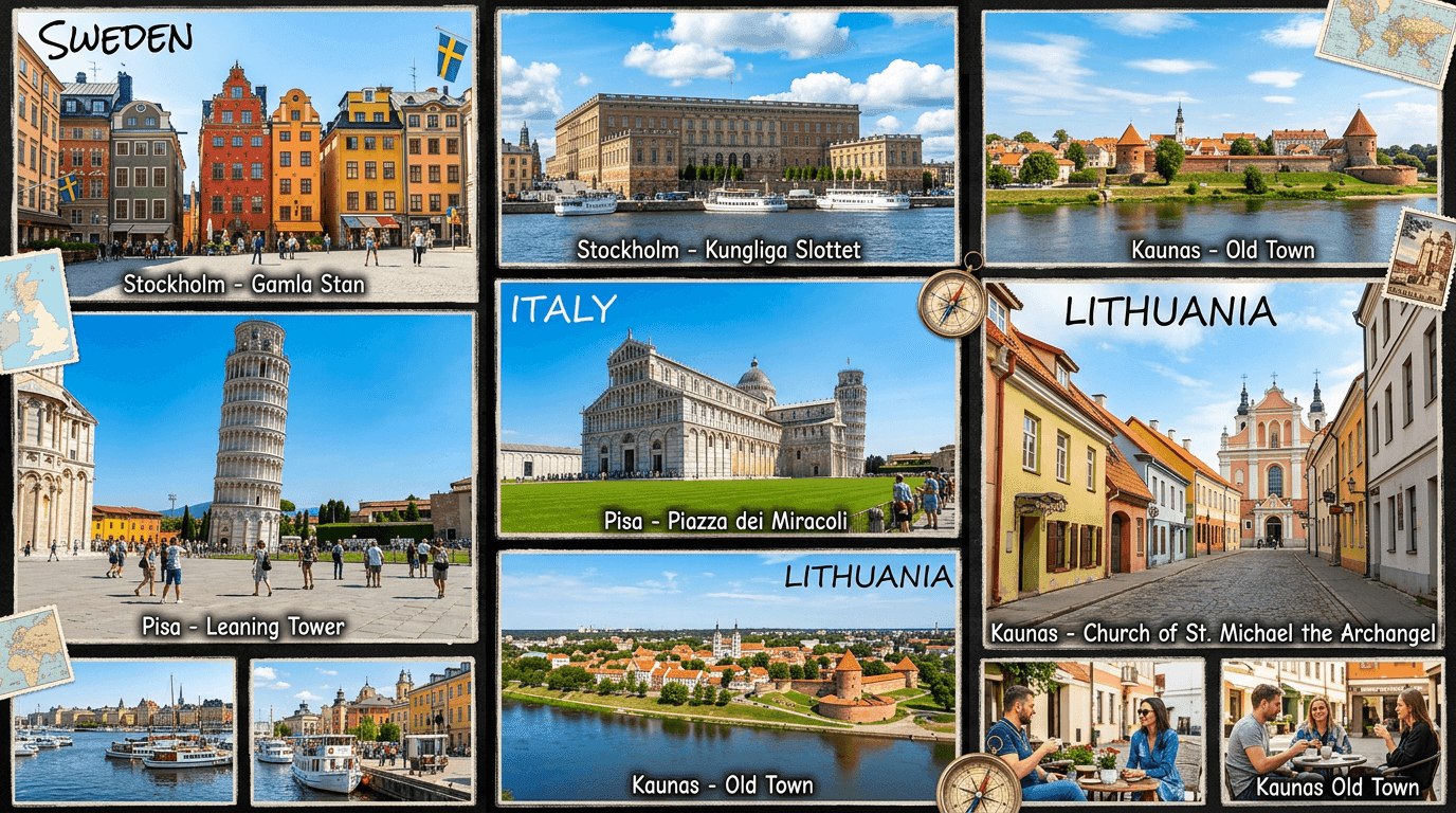 Multi-city trip: Stockholm, PSA, Kaunas