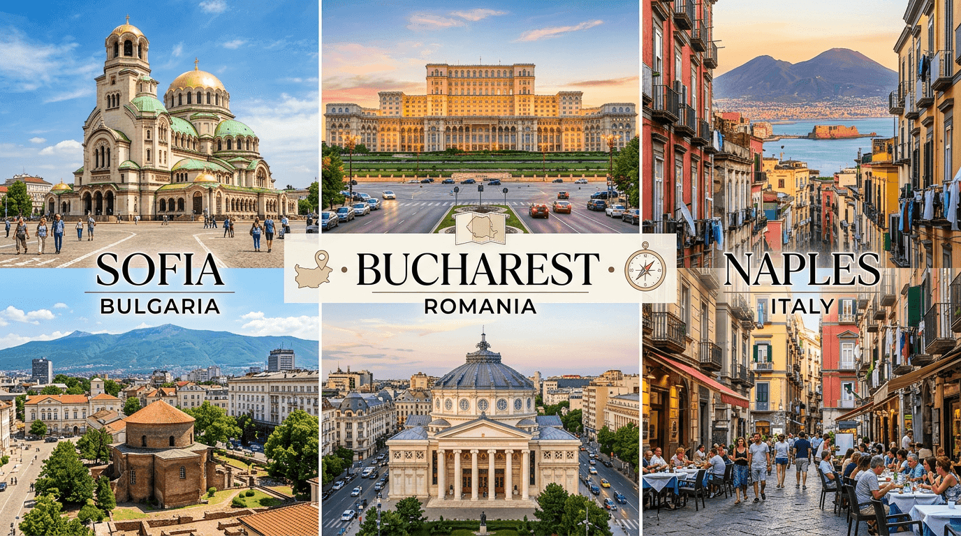 Multi-city trip: SUF, Bucharest, Naples